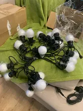 Bulb-String-Lights Globe Garland Cafe-Decoration Christmas Holiday IP65 Outdoor Waterproof