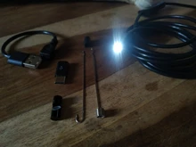 Cámara endoscópica Flexible de 7mm y 5,5mm, endoscopio impermeable IP67, Micro USB, 6 LED, inspección endoscópica para Android, Micro USB, tipo C