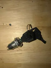 Interruptor de botón electrónico de aleación de Zinc de 12mm, interruptor de apagado, bloqueo de teléfono, interruptor de alimentación de seguridad, terminales tubulares + 2 llaves, 2 posiciones