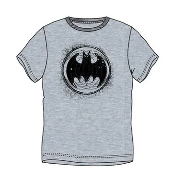 

Batman T-shirt TM logo Gray points
