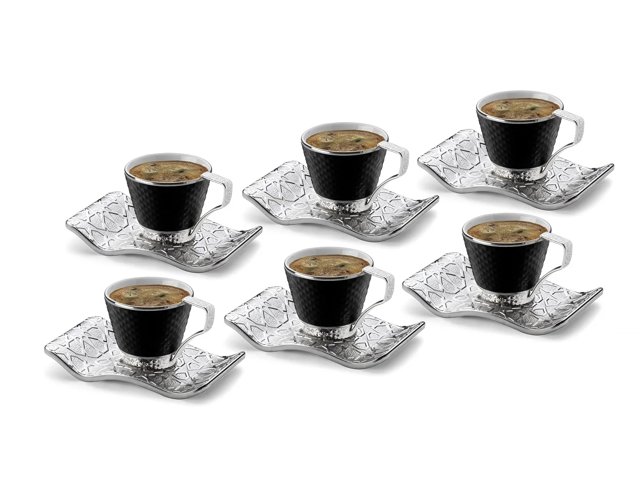 Juego de tazas de café turco, griego y marroquí para 6 (seis) personas,  tazas de café árabe hechas en Turquía para regalo - AliExpress