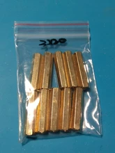 Separador hexagonal de cobre macizo M2, M2.5, M3, M4, M-F de Pilar hexagonal, espaciador macho-hembra para placa PCB, 10/50 piezas