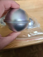 Moldes de bombas de baño redondos de aleación de aluminio, 2 uds., herramienta artesanal, bomba de baño, Bola de sal, regalos caseros, molde de esfera semicircular