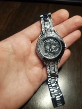 Reloj de acero con diamantes y estampado de leopardo para mujer, pulsera con diamantes de imitación