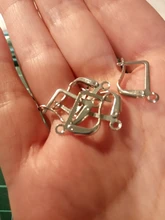 Pendientes de aleación hechos a mano con tope de bala, accesorios para fabricación de joyería