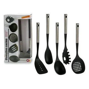 

Kitchen Utensils Set Steel (5 Pieces) (8,5 x 35 x 20,5 cm)