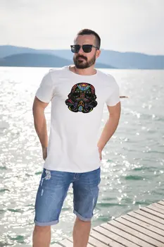 

Angemiel Wear Starwars Stormtropper Cotton White Men 'S T-Shirt