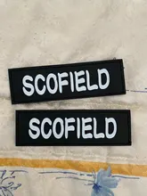 Sticker Harness Patch Label Name-Tag Custom K9 Personalized Pet-Dog 2pcs