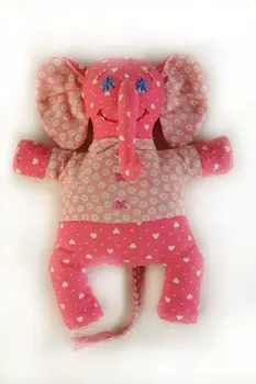 

P115 set for making a textile toy 'elephant fantik', 19 cm, 'перловка'