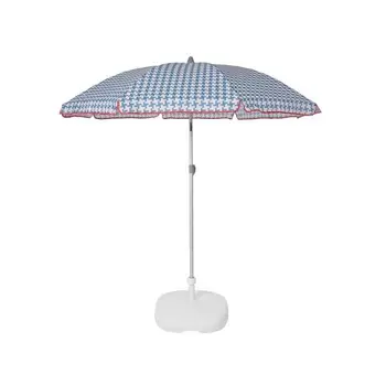 

EZPELETA beach Umbrella-Ø 180 cm-blue Gingham Baseman not included