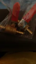 Ball Valve Pipe-Fittings Hose Fuel-Line Red-Handle Water-Oil Brass Shutoff Barb 6mm-12mm