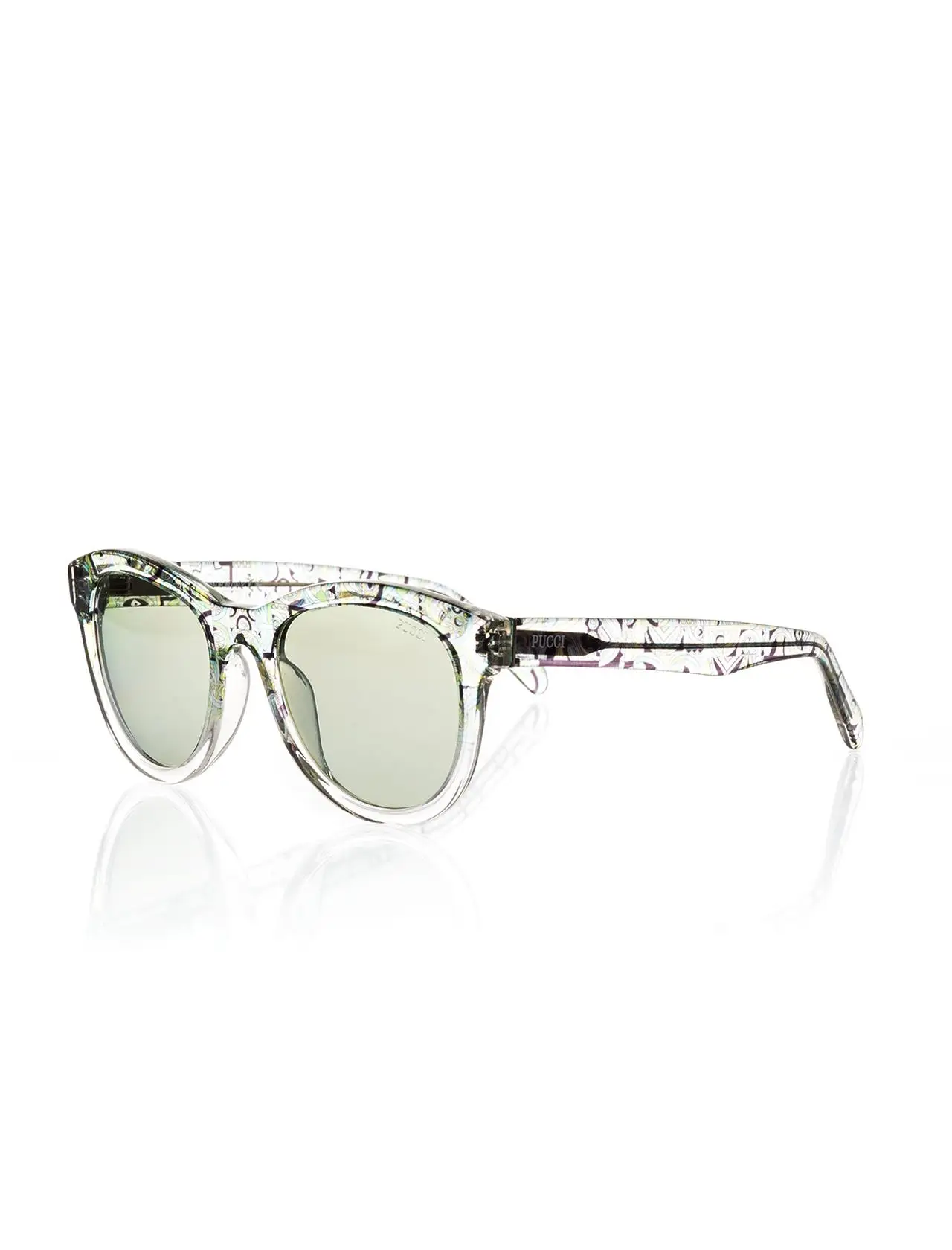 

Women's sunglasses ep 0053 41q bone green organic rectangle rectangular 52-20-140 emilio pucci