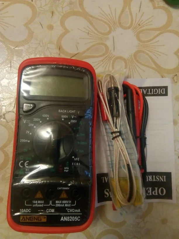 Отзыв о товаре ANENG AN8205C мультиметр цифровой осциллограф автомат мультиметры цифровые тестер мультимер цифровой мультиметр напряжения транзисторов транзистор esr метр multimeter вольтметр цифровой автомобильный тик ток электрика от пользователя Покупатель 