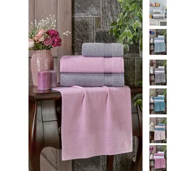 

4pcs/ 70x145 50x90cm Bath Towel Set Home Textile Turkish Cotton Quick Dry Soft Spa Bathroom Sauna Hamam Women Ladies Girl Robes