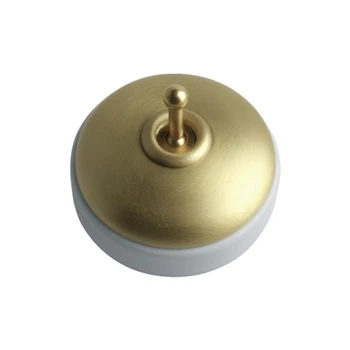 

Switch porcelain surface covered and loop antiqued gold