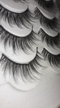 HBZGTLAD 2-20 pares 3D de visón pestañas falsas hecho a mano Wispy largo esponjosa pestañas falsas de ojos Natural extensión Kit de maquillaje Cilios
