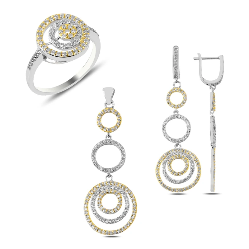 

Silver 925 Sterling Zircon Cubic Zirconia Set