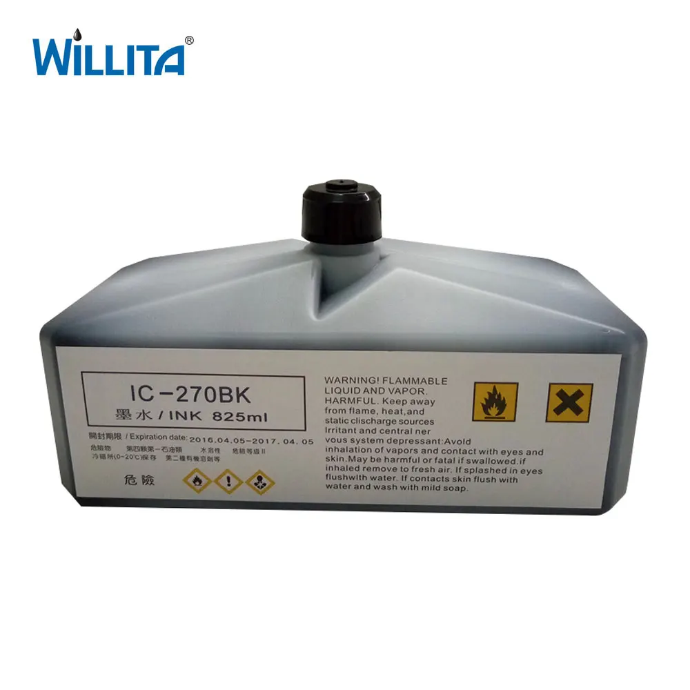 Tinta Preta Alternativa de Uma Garrafa para Impressoras de Domino Ic270bk 236bk - Imagem 5