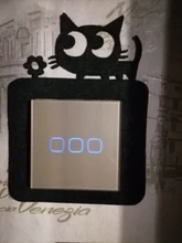 Esooli UE/Reino Unido estándar de 1/banda 2/3 inalámbrico de luz con Control remoto táctil interruptores de casa inteligente RF433 interruptor de pared con Control remoto