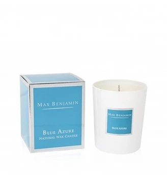 

CANDLE BLUE AZURE WITH NATURAL ESSENTIAL OILS AND WAXES