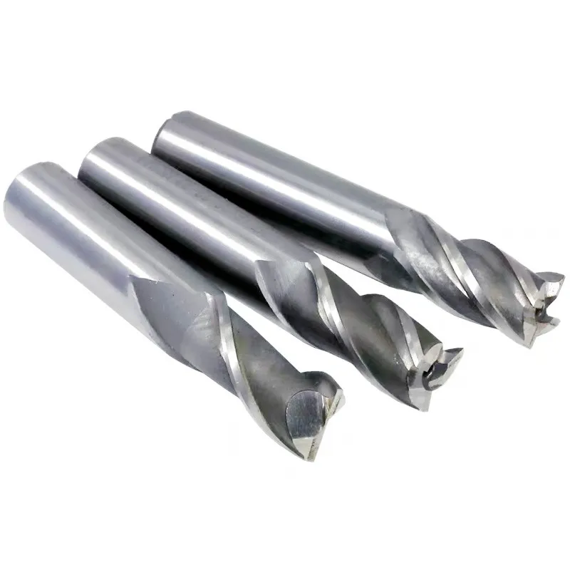 10PCS 세트 결합 된 HSS 엔드 밀 4 플루트 고속 강철 밀링 커터 1.5mm - 12mm CNC 금속 밀링 도구 세트