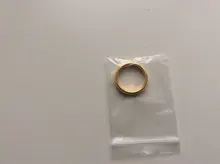 Anillo de compromiso dorado de lujo para pareja, joyería fina de estilo Simple a la moda, regalo de aniversario para hombre y mujer