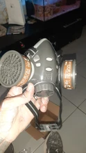 Respirador químico de Gas y polvo de media cara, mascarilla protectora de seguridad para el trabajo, filtros duales, pintura Industrial, Vapor orgánico