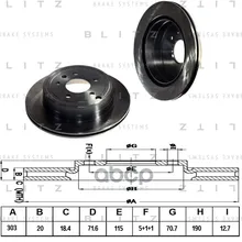 Диск Тормозной Chevrolet Captiva 06-Opel Antara 06- Blitz арт. BS0228