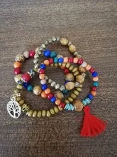 CHENFAN jewelry-pulseras bohemias para mujer, pulsera de piedras naturales, accesorios de ropa para mujer