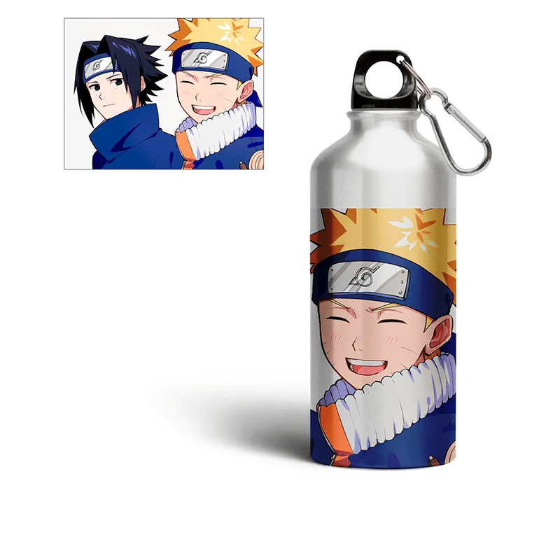 Anime Naruto print water bottle, No. 2, aluminum bottle, anime accessories, Sport bottle, Water bottle sport, school water bottle, Bicycle bottle, Water bottle, Bottle for water, Flask, Hip flask, Bottle, Water flask
