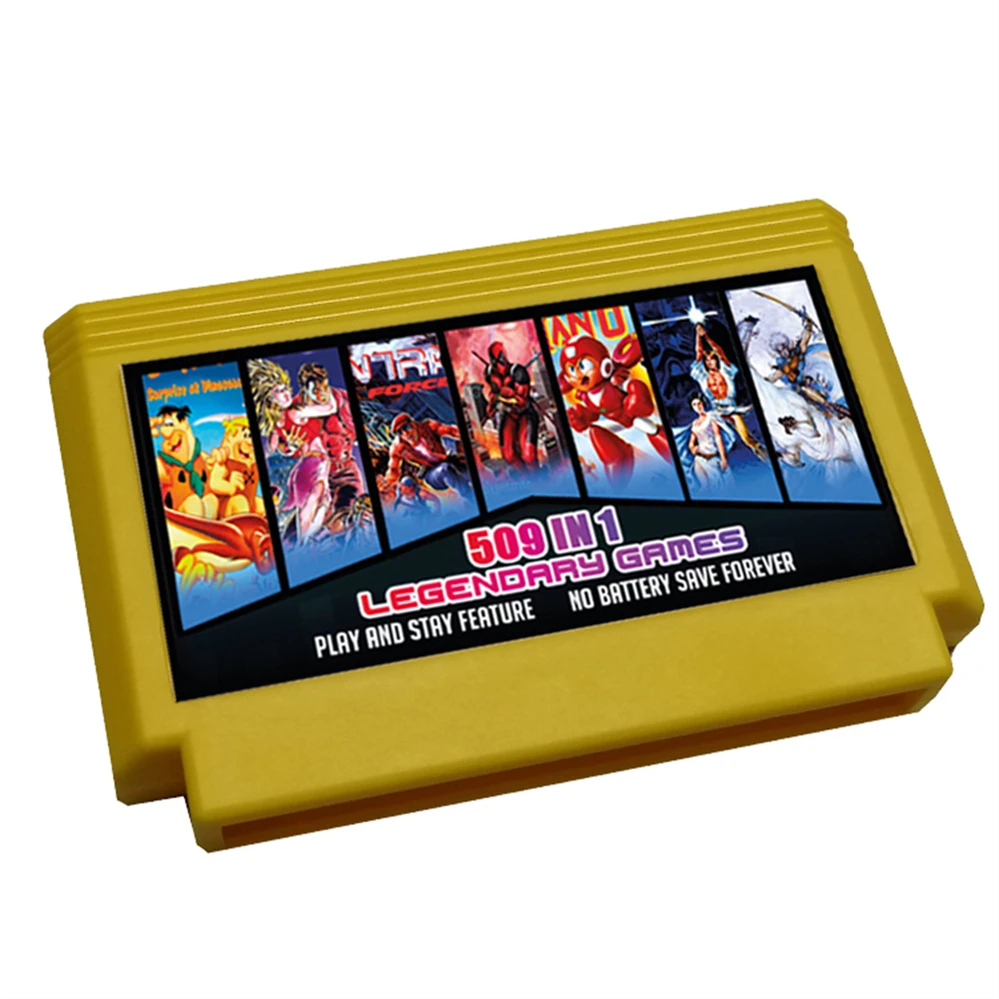Best 509 In 1 Game Cartridge For Fc Video Games Big Memory 8 Bit 60 Pin