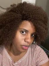 Afro Yaki recto Natural negro pelo para las mujeres afroamericanas corto peluca Cosplay sintético cabello