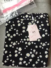 Spring Skirts Bottom A-Line Floral-Printed MISHOW Elegant Fashion Women Female Mid-Calf