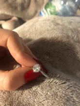 Clásico seis garra anillo de Color dorado AAA Austria anillos de boda con cristal para novia regalo de Navidad joyería de las mujeres, anillo de compromiso