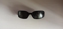 Gafas de ejercicio para el cuidado de la vista, lentes de entrenamiento ciclismo con agujero pequeño, para acampar, color negro