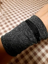 Sweatband Wrist Wallet Protector Storage-Bag Hand-Guards Zipper Running Unisex