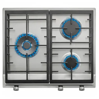 

Gas Hob Teka EX60.1 3G 60 cm 60 cm Stainless steel Black (3 Stoves)