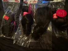 Beaufox-extensiones de ondas sueltas brasileñas, 3 mechones de pelo humano con cierre, extensión de cabello Remy 4x4