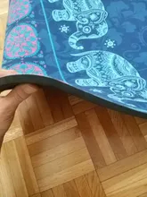 Esteras gruesas de TPE/ante para yoga, Esterilla de entrenamiento de silicona para Ejercicio físico, absorbe el sudor, 6mm