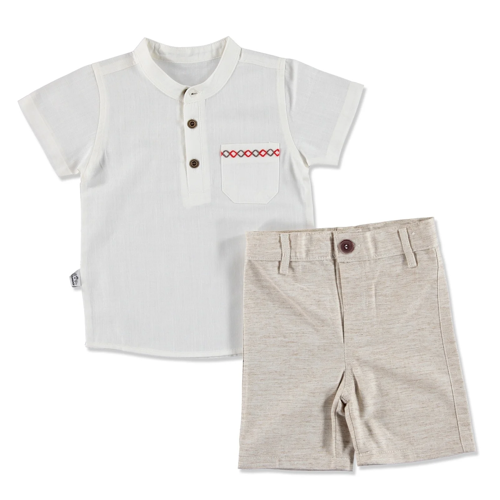 

ebebek Bebemania Summer Baby Boy Indian Shirt Short 2 pcs Set