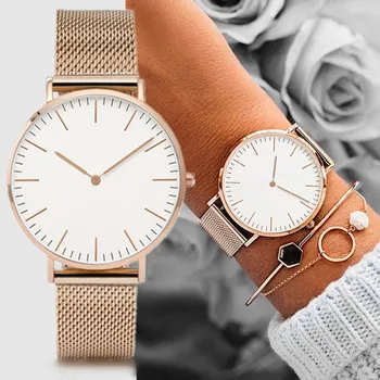 

2020 Top Brand Luxury Bracelet Watches Women Stainless Steel Mesh Belt Watch Quartz Clock Ladies Wrist Watch Zegarek Damski