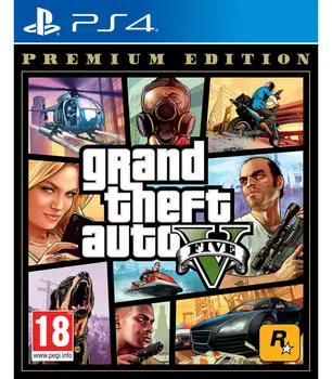 

Grand Theft Auto V Premium Edition Ps4 Games Playstation 4 Take 2 Games age 18 +