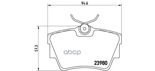 Комплект Тормозных Колодок Дисковый Тормоз Brembo P59041 Brembo арт. P59041