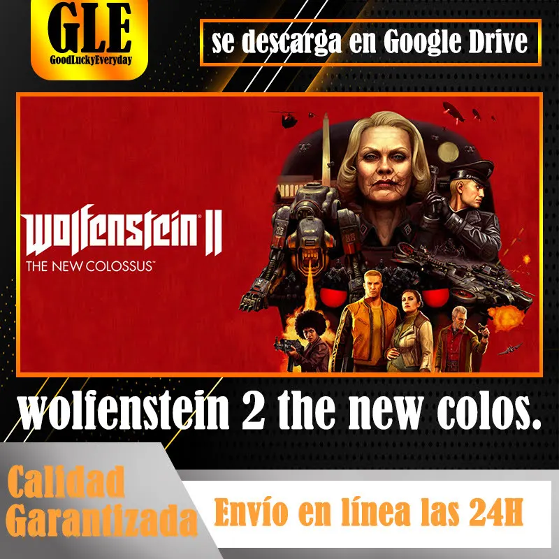 Wolfenstein II: новые игровые паровые игры Colossus для ПК скачать с помощью Google Drive decompress