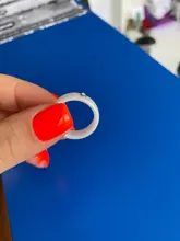 Anillo de cerámica de color blanco y negro para mujer, sortija grande de cristal para boda, ancho de 6mm, talla 6-10, regalo para hombre