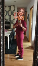 Tracksuit Sweater Two-Piece-Set MVGIRLRU Elastic-Trousers Autumn Winter Womens And Turtleneck