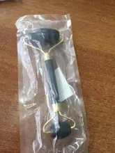 Rodillo de Jade para masaje Facial, rodillo de Jade verde y rosa, piedra Natural, herramientas para el rostro, mentón, cuello, belleza, cuidado de la piel