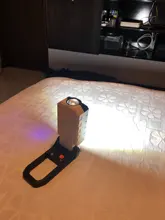 Portable LED Flashlight Power-Display Magnet-Design Camping Lantern Waterproof COB 