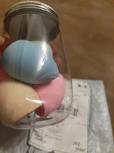 4/1pc maquillaje licuadora Puff cosmético de maquillaje esponja con caja de almacenamiento de la Fundación esponja para polvo herramienta de la belleza de las mujeres Accesorios