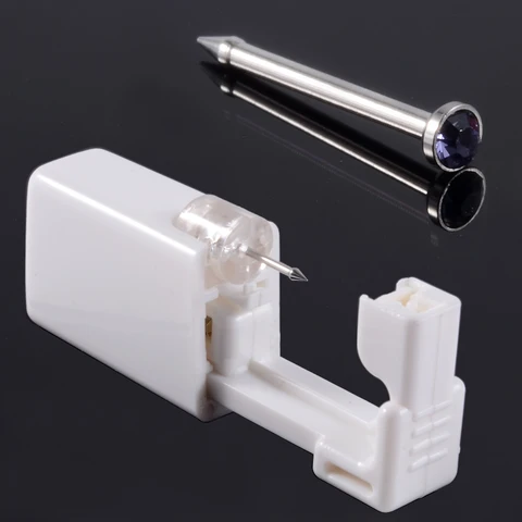 Unit Disposable Safe Sterile Piercing Unit For Gem Nose Studs Piercing Gun Piercer Tool Machine Kit Earring Stud Body Jewelry